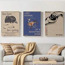 1/3PCS Optional Frame Posters Wall Arts Pop Movie Posters Room Bar Cafe Picture Decor ,Wall Art With Frame