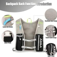 Running Vest - Adjustable Unisex Reflective Vest With Phone Holder And Storage - Lightweight And Durable Running Backpack Alternative - Hydration Vest For Cycling Hiking Marathon(Only Backpack Without Bladder))