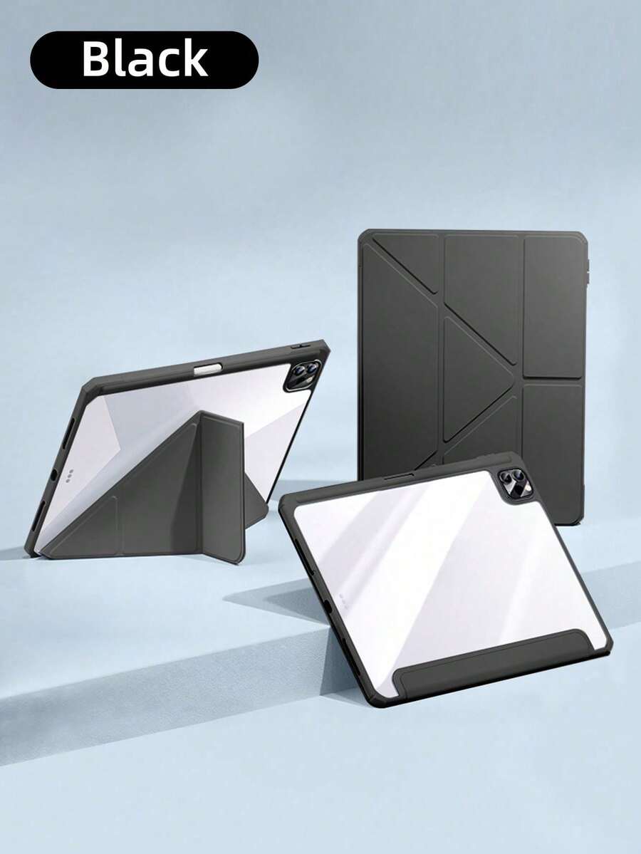 DANYCASE 时尚保护壳适用于 iPad 7/8/9th 10.2 10th/11th A16 10.9 Air 4th 5th 6th 10.9 Air 11M3 2025 Pro 11 M4 2024 Pro 11 2020-2022 5th 6th Air Air 2 9.7 英寸 - 黑色 - 查看 1