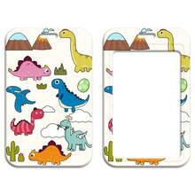 1 pièce Ensemble porte-carte et cordon en forme de dinosaure mignon, étui pour carte d'étudiant avec charm de cordon de téléphone, décoration pour accessoires de voiture, charm de sac à dos pour l'école, style gothique et Y2K - Multicolore - Voir 9