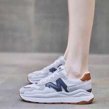 Women Wedge Sneakers - Blue - View 8