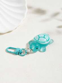 1 pièce/5 pièces Pendentifs multicolores lumineux de tortue, porte-clés pendentif animal, accessoires de sac, porte-clés de voiture, porte-clés, accessoires de porte-clés, porte-clés mignons, peuvent être fixés à des articles tels que des clés, des sacs, des téléphones portables, des accessoires de voiture, des breloques de sac, école, animal de dessin animé, gothique, Y2k
