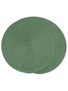 1/4/6 Pcs 15 Inch Round Woven PP Placemats, Washable Non-Slip Heat Resistant, Suitable For Home Dining Table Decor, Holiday Party, Wedding, Outdoor - Multicolor - View 12