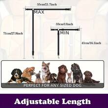 1Pcs OPETEE Dog Seat Belt Harness - Adjustable Vehicle Safety Restraint With Secure Metal Clasps, Comfortable Padded Design & Ergonomic Support For Secure Pet Travel, Easy-Install Car Tether Leash For Dogs (Black), Dog Harness