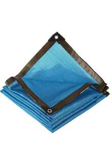 1 pieza Malla de sombreado de color azul para jardín, sombra portátil para invernadero de patio, red de sombra antirrayos UV resistente al calor alto, para jardín, patio, plantas, invernadero, pabellón exterior, césped - Azul - Ver 23