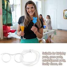 1pc Reusable Flexible Straw Glasses - High-Quality Fun And Soft Glasses For Parties Gifts