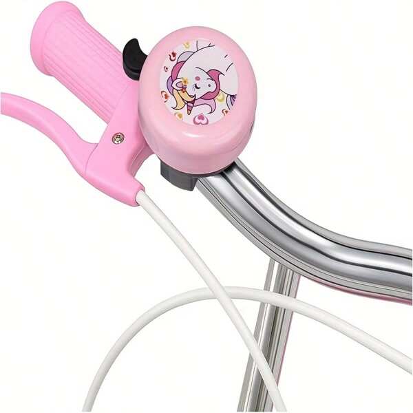 1 Stück pinkfarbene Fahrradklingel aus Eisen, sehr lautes Fahrradhorn, robuste Klingel passend für 22mm Lenker - süß, laut, geeignet für Halloween, Weihnachten oder Neujahrsdekoration