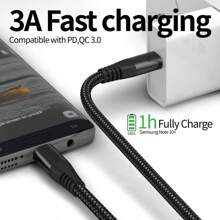 USB-A auf USB-C Kabel, Typ-C 60W Superschnell-Ladekabel, USB-C Nylongeflecht-Ladekabel kompatibel mit Apple 16 15/Plus/Pro/Pro Max, Galaxy S25 S24 S23 S22 S21 S20, Schnell-Ladekabel 60W USB-C auf USB-C kompatibel mit iPhone 16, 16 Pro Max, 15, 15 Plus, 15 Pro, 15 Pro Max, kompatibel mit Redmi, kompatibel mit OnePlus