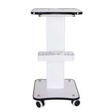 YUNRUX Storage Island & Carts - White - View 2