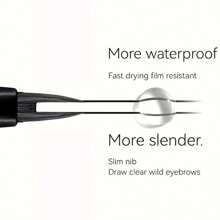 1pc Waterproof Double-Ended Eyeliner Pencil, Natural Eye Makeup, Quick-Drying & Sweat-Proof, Smooth Application