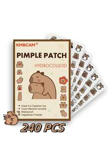 1200 parches en forma de capibara para el acné, parches faciales - sin fragancia, sin conservantes, unisex, aptos para todo tipo de piel, sin fragancia y libres de otros ingredientes. - Multicolor - Ver 15