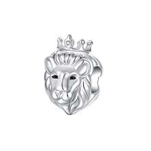 Silver Plated Charm Lifes A Camble Mom Is The Queen Lion Love Crown Series Charm Bead Is Suitable For Diy Female Bracelet Pendants