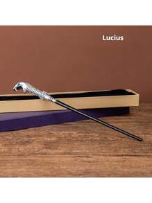 1pc Premium Classic Carbon Steel Magic Wand - Roleplay Scepter - Wand - Cane Gift - Photo Prop - LARP Party Supplies - Stage Performance Accessory - Gift & Collection - Home Decor - Birthday Gift - Unlock Your Own Magic World