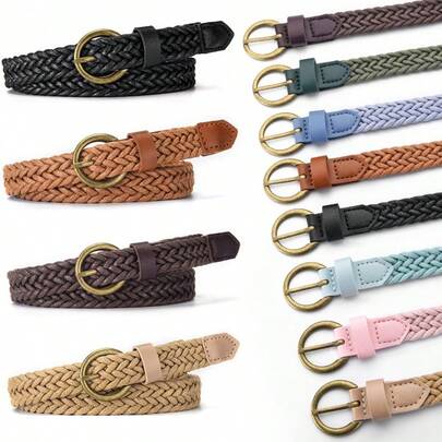 1条新款夏季波西米亚风女式编织腰带，运动风。多色可选，适合日常休闲、校园通勤、约会、节日派对，也是夏季、秋季、万圣节等场合的理想礼物之选。