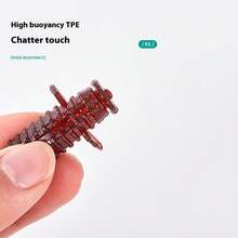 10pcs/Pack Soft Plastic Grub Soft Plastic Worm Easy To Use Bass Fishing Stick Bait Lures - Multicolor - View 2