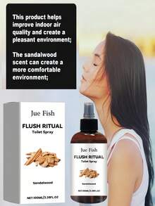 1pc Fragrant & Fresh Bathroom Spray, Sandalwood Scent Bathroom Odor Eliminator & Air Freshener / Air Freshening Spray, Long-Lasting Fragrance For Indoor, Bedroom, Toilet, Car, High-End Scented Bottle Can Be Used As Decor, Suitable As Gift For Friends, Family, Boyfriend/Girlfriend - Multicolor - View 13