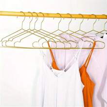 Clothes Hangers, Clothes Hanger 10pcs Non-Slip Skirt Coat Drying Hanger Wardrobe Clothing Storage Sapce Save Organizer Metal Hanger