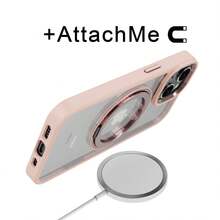 M MYBAT PRO RingRound 360° Kickstand Case W/ Magnetic For Apple I Phone 13/I Phone 16e/ 14/ 16/ 15/ 16 Plus/ 16 Pro/ 16 Pro Max, Compatible With MagSafe - Pink - 粉紅色 - 查看 6