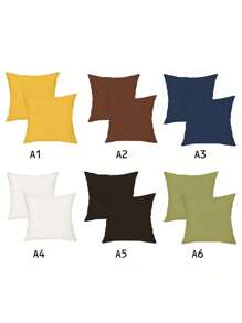 2 Stücke minimalistische Samt Kissenbezüge, weiche Haptik, dekorative Zierkissenbezüge für Sofa, Couch, Schlafzimmer ohne Füllung, in verschiedenen Größen und Farben, im Ins-Stil