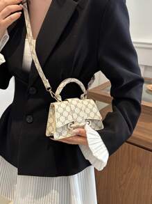 Mini Square Bag, Elegant And Fashionable Handbag, Versatile Shoulder/Crossbody Bag For Women