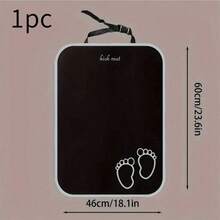 1/2件婴儿旅行汽车座椅配件、汽车安全座椅、杂项储物袋、防踢储物网袋、汽车座椅靠背储物袋、防刮防踢垫