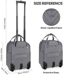 UKEIN Carry-On Underseat 16-Inch Luggage With Wheels, Softside Rolling Carry-On, Lightweight Travel Suitcase For Men Women, Personal Item Rolling Travel Bag