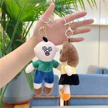 1 件傻傻可爱卡通娃娃钥匙扣、包包吊坠配件 - 彩色 - 查看 5