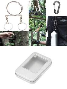 8pcs Outdoor Hiking Camping Gear,Multi-Function Wilderness Survival Emergency Kit, Bushcraft First Aid Tool Set - Multicolor - View 6