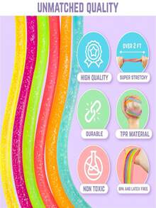 5/10/20/30pcs Random Color & Style Sensory Fidget Toys - Stretchy String Stress Relief Toys, Help Relax Body And Mind - Relieve Stress, Assist In Treatment Of ADHD, ADD, OCD, Autism - Multicolor - View 5