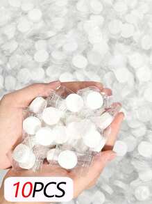 100/50/30/20/10 pezzi Salviette viso monouso compresse, salviettine detergenti in confezione trasparente monouso, salviette viso compress portatili per il viaggio