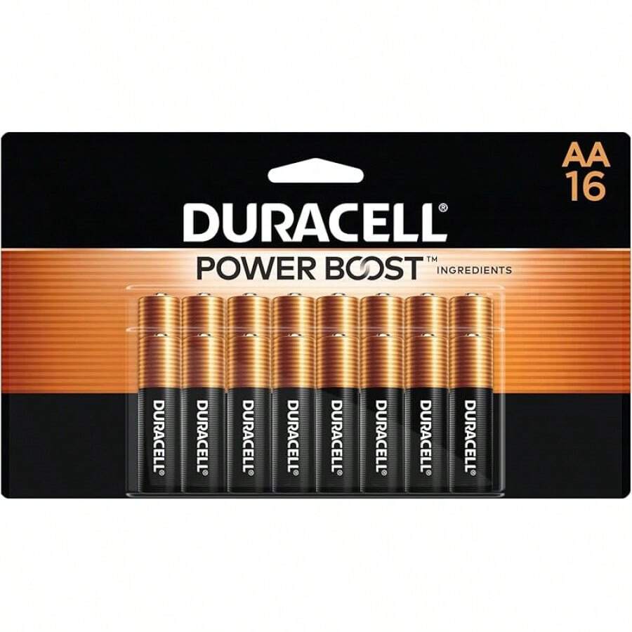Duracell Coppertop AA Batteries With Power Boost Ingredients, 20 Count Pack Double A Battery With Long-Lasting Power, Alkaline AA Battery For Household And Office Devices