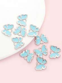 10pcs Cute Vibrant Candy Color Butterfly Charms - Perfect For Girls Jewelry Making, Fashion Necklace, Bracelet, Earrings, Keychain, Phone Chain & & Other Hanging Decorations DIY Multicolor Butterfly-Shaped Accessories - Ideal For Spring Summer Dressing Accessory