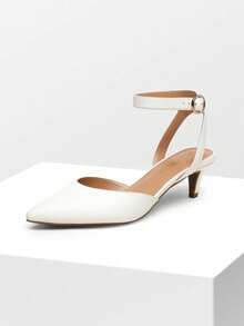 Low Heels For Women Wedding Dress Closed Toe Pump Shoes