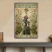 1PC Metal Sign Rustic Garden Art Print On Premium Metal, Vintage Farmhouse Decor, Floral Design, Cozy Farm Style, Ideal For Kitchen, Dining Room, Living Room, Or Entryway Wall Art, Perfect For Home And Garden Spaces - 7.87x11.8吋/20x30公分-1件 - 查看 8