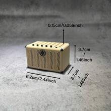 Portapick per chitarra, in plastica, colori misti, accessorio musicale creativo, adatto a plettri da 0,059 pollici e più sottili, design salvaspazio