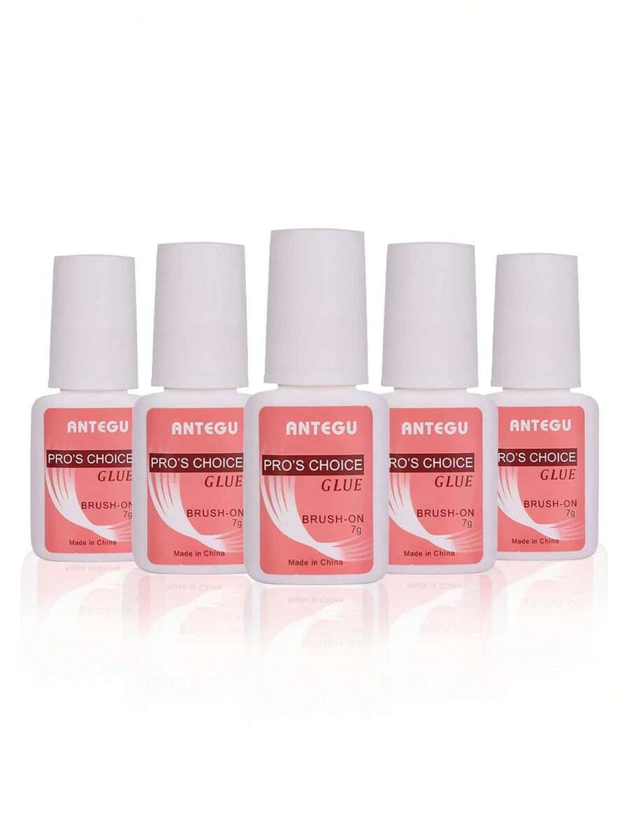 5/3/1 件超强指甲胶，适用于美甲片、水晶指甲和按压指甲，指甲粘合剂刷上指甲胶，用于按压指甲，持久指甲胶，适用于水晶指甲，假指甲片，指甲胶凝胶 - 彩色 - 查看 1