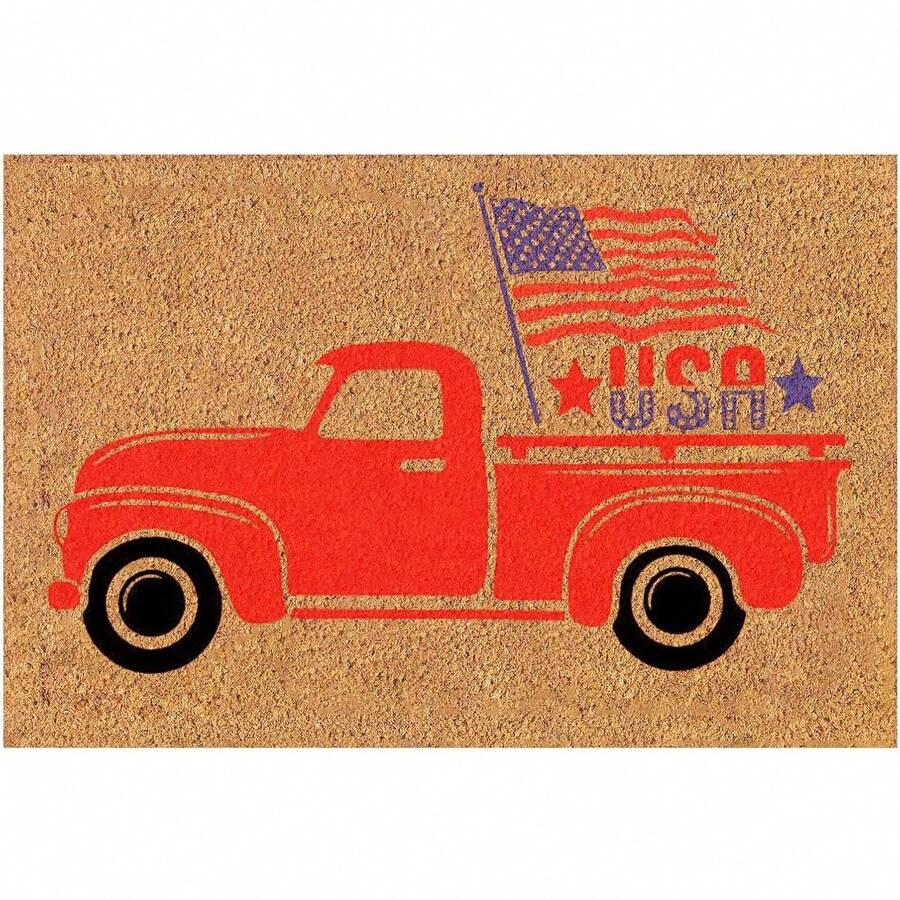 4th Of July Decorations Usa Flag Patriotic Doormat, Independence Day Americana Outdoor Doormat Kitchen Bathroom Door Mat, Fourth Of July Welcome Rugs Entrance, Summer Army Veteran Door Mats For Garden Yard Kitchen Bathroom Decor 16x24 Inch Carpet Bathroom Accessories Back To School - D #6 - View 1