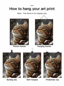 1 pieza, Pintura en lienzo de gato de dibujos animados sin marco, amigable para principiantes - Kit de pintura por números para adultos - Arte hecho a mano sin marco creativo para decoración de pared del hogar. Perfecto para decoración de sala de estar y comedor, perfecto para decoración de habitación, perfecto para decoración de habitación, vuelta al colegio, útiles escolares