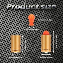 Kit de carcasas y balas blandas, accesorios reutilizables para diversión llena de acción - Ajuste perfecto para múltiples pistolas de juguete, duradero y seguro