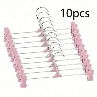 5/10 chiếc kẹp quần/váy bằng thép không gỉ chống trượt, có thể điều chỉnh, nhẹ, không đường may, kẹp quần áo, móc treo quần, kẹp tất, kẹp dây đeo quần, hoàn hảo để phơi đồ, sắp xếp quần áo, giải pháp lưu trữ trong tủ quần áo, khóa kim loại bền chắc, giữ quần áo an toàn, ngăn ngừa nhăn, phụ kiện tủ quần áo