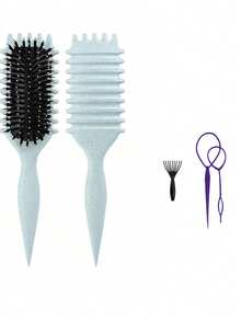 2025 新款卷发梳 – 男女适用防毛躁顺发卷发梳，无需拉扯即可打造完美卷发和波浪卷发的造型工具 - 彩色 - 查看 11