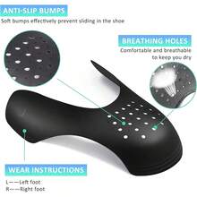 Best Seller Sports Shoe Toe Protector, Tennis Shoe Crease Protector, Patented Curved Design, Unisex, Black And White Available, Dorm Shoe Crease Preventer, Must-Have For Back To School To Extend Shoe Lifespan,Shoe,Spring Summer Picks,Brides Maid Gifts,Room,Bedroom Decor,Beach,Travel,For Men,For Women,Vacation - Multicolor - View 10