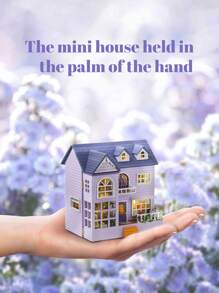 CUTE ROOM 1 Kit de construcción de modelos, casa en miniatura DIY para ensamblar, mini decoración 3D, adecuado para el hogar, decoración de dormitorio, muebles, manualidades de madera, regalos de Navidad, Pascua, San Valentín y Año Nuevo