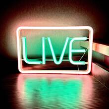 Neonlicht, Musik Neon Schild, Buchstaben Neon Lampe, Neonlicht, Bar Schild, beleuchtete Schilder, geeignet für Bierbar, Musikstudio, Schlafzimmerwand Dekoration, Party, Club (blau und rosa)