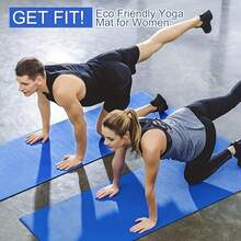 EVA 加厚防滑瑜伽垫，柔软舒适健身垫，适合家庭锻炼和普拉提，普拉提运动