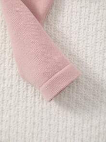 Girls' Fashion Casual Short Button Embroidered Knit Cardigan Jacket, Size Runs Large, Suggest Ordering One Size Down - Dusty Pink - View 5