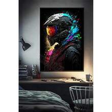 1pc /3pcsWall Arts Posters Optional Frame 80s Retro Funny Monkey Player Gamepad Picture For Gaming Room Living Canvas Painting Print Wall Art Home Decor Aesthetics Poster ,Wall Art With Frame