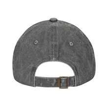 MOM 3 Mens And Womens Washable Hat, Funny Graphic Print Text Letters Unisex Adult Adjustable Baseball Cap, Fashion Casual Sun Hat Washed Denim Baseball Cap Made In USA - Grey - View 4