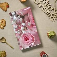 1 pieza/2 piezas Toallas de mano de fibra ultrafina para la temporada de bodas, diseño elegante de flores y rosas rosas, suaves y absorbentes, lavables a máquina de poliéster, perfectas para la decoración de la cocina, cocinar, hornear, decoración navideña y baños, decoración de mesa, utensilios de cocina, decoración del hogar, regalo de inauguración de casa nueva para el baño, toallas de cocina