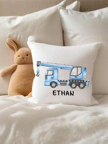 Custom Kid's Crane Pillowcase - Double-Sided Printed, Personalised With Photo/Text/Name, Decorative Throw Pillowcases, Personalized Cushion Covers, Ideal Children's Gift & Birthday Present - Multicolor - View 8